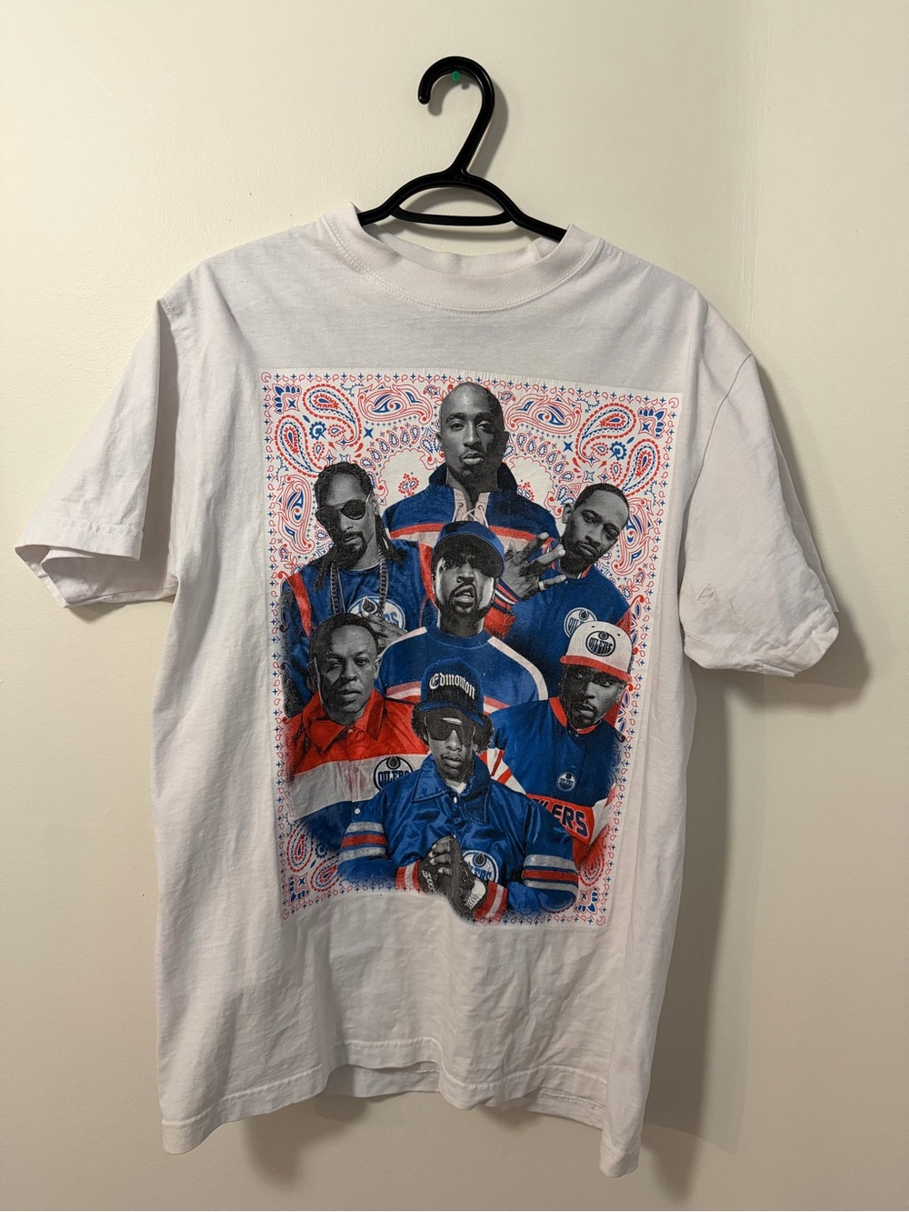 Oilers Tshirt Hip-Hop Portrait Print